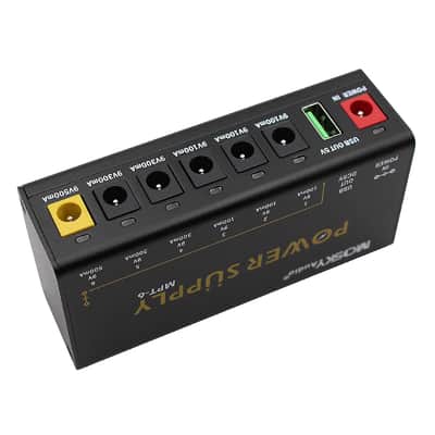 Mosky MPT-6 Power Supply 6 DC Outputs/ 5V USB Output for 9V 100-500mah Guitar Effect Pedal Power image 3