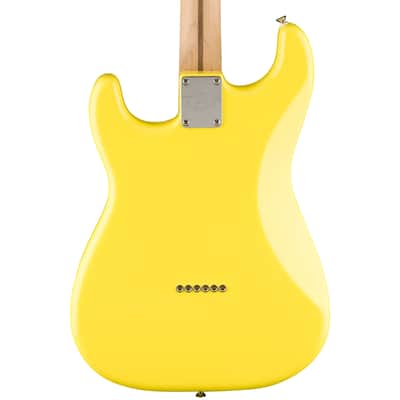 FENDER LIMITED EDITION TOM DELONGE SIGNATURE STRATOCASTER - GRAFFITI YELLOW image 3