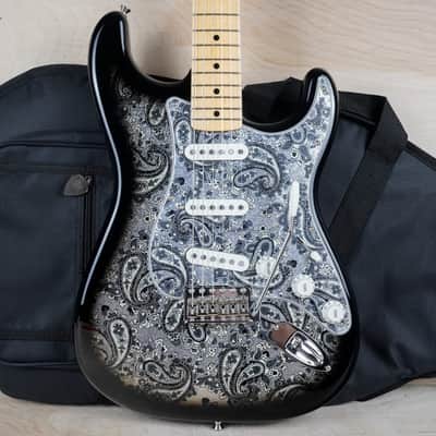 Fender Limited Stratocaster Black Paisley 2025 Black Paisley '69 Reissue Japan MIJ w/ Gig Bag, Case Candy image 1