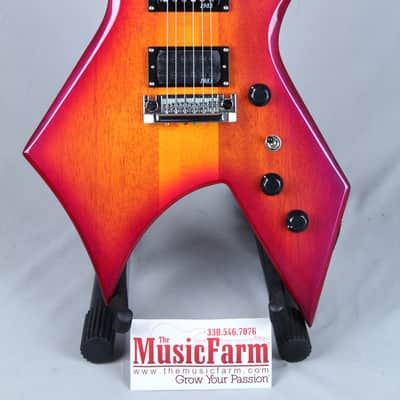 BC Rich NJ Retro Warlock Electric Guitar Sunburst Diamond Inlays Humbucker image 3