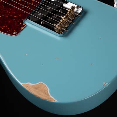 2024 - Suhr Eddie's Guitars Exclusive Roasted Classic T Antique - Daphne Blue image 18