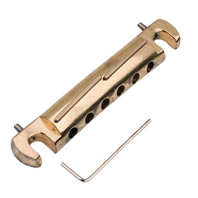 Faber Tone-Bar Compensated Wraparound Tailpiece Bridge Aged Gold 3320-3
