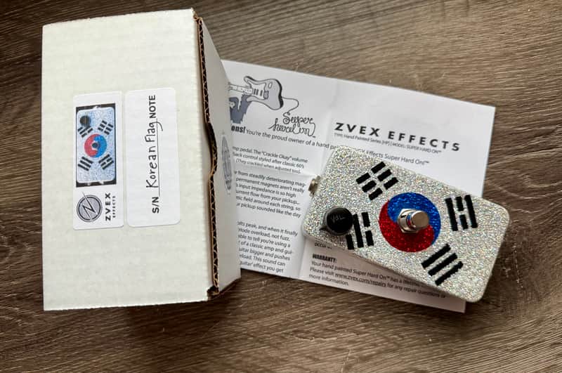 Zvex Super Hard On Boost 2002 Korean Flag Hand Painted image 1
