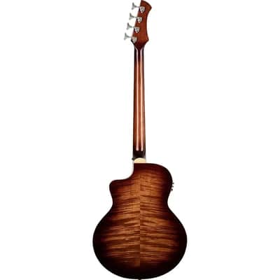 Ortega KTSM2-4 Signature Series Ken Taylor Solid Spruce Top Nato Neck Cutaway 4-String Acoustic-Electric Bass Guitar w/Gig Bag image 7