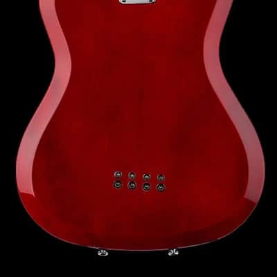Hagstrom H8-II Bass Wild Cherry Transparent w/Case image 2