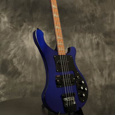 1988 Rickenbacker 4003 Bass BT Midnight Blue w/BLACK hardware + binding! image 10