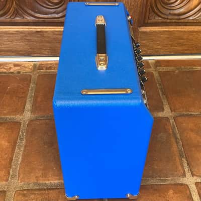 Weber 6A14 64' Custom Hand Wired Princeton Reverb Tribute 12 Watt 1x10" Tube Amp Guitar Combo - Royal Blue image 10