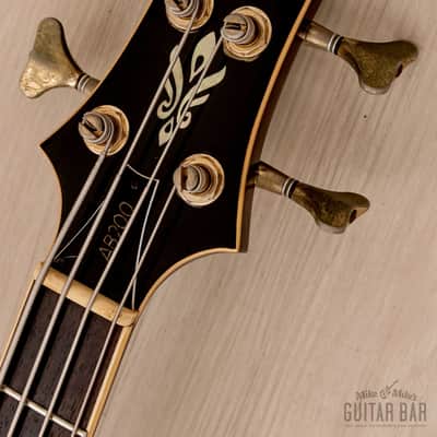1988 Ibanez AB200 Artstar Vintage Semi-Hollow Bass Wine Red image 4