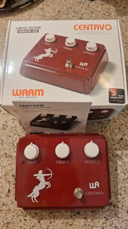 Warm Audio Centavo Overdrive Pedal - Limited Edition Oxblood Red Model image 1