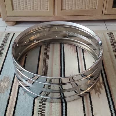 CLEAN! 1960s ROGERS DYNASONIC SNARE SHELL COB with Both BADGES!  CHROME over BRASS One Owner! *LOW SERIAL NUMBER *VINTAGE image 8