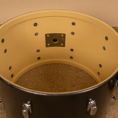 1960s Slingerland Metallic Black Drum Set 14x20 8x12 and 16x16 image 18