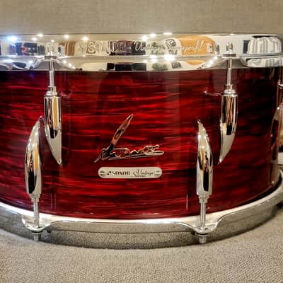 Sonor Vintage Series Snare Drum 14x6.5 - Vintage Red Oyster image 1