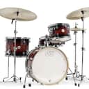 DW Design Series Frequent Flyer 4-Piece Maple Shell Pack, Tobacco Burst w/Chrome Hardware