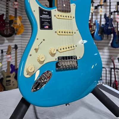Fender American Professional II Stratocaster LH - Miami Blue w/Rosewood FB & OHSC + PLEK*D #693 image 1