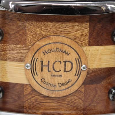 Holloman Custom Drums 5x14" Mahogany/Oak - Hand rubbed urethane over danish oil image 2