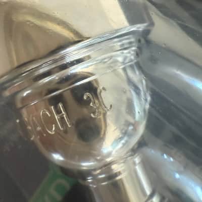 Bach 3513C Trumpet Mouthpiece - 3C Cup 2020s - Silver-Plated image 3