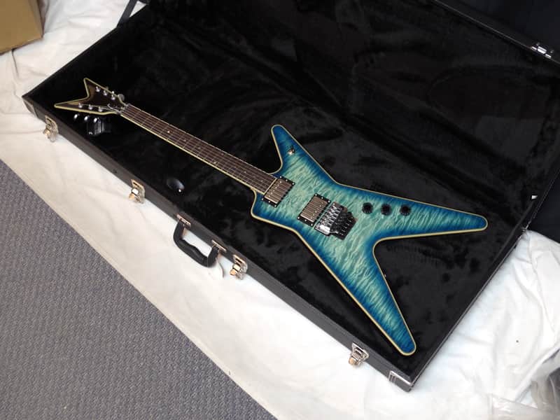 DEAN ML 40th Anniversary electric GUITAR new Faded Denim w/ CASE - Floyd Rose image 1