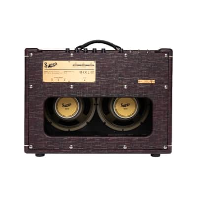 Supro Ambassador 50W 2x10 Combo Burgundy Gold Scandia image 6