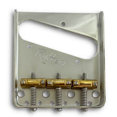 Rutters Vintage Stamped Bridge, Nickel Plate, Brass Saddles