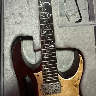 Ibanez JEM77WDP-CNL Steve Vai Signature Woody with Panga Panga Fretboard 2018 - Charcoal Brown Low Gloss image 8