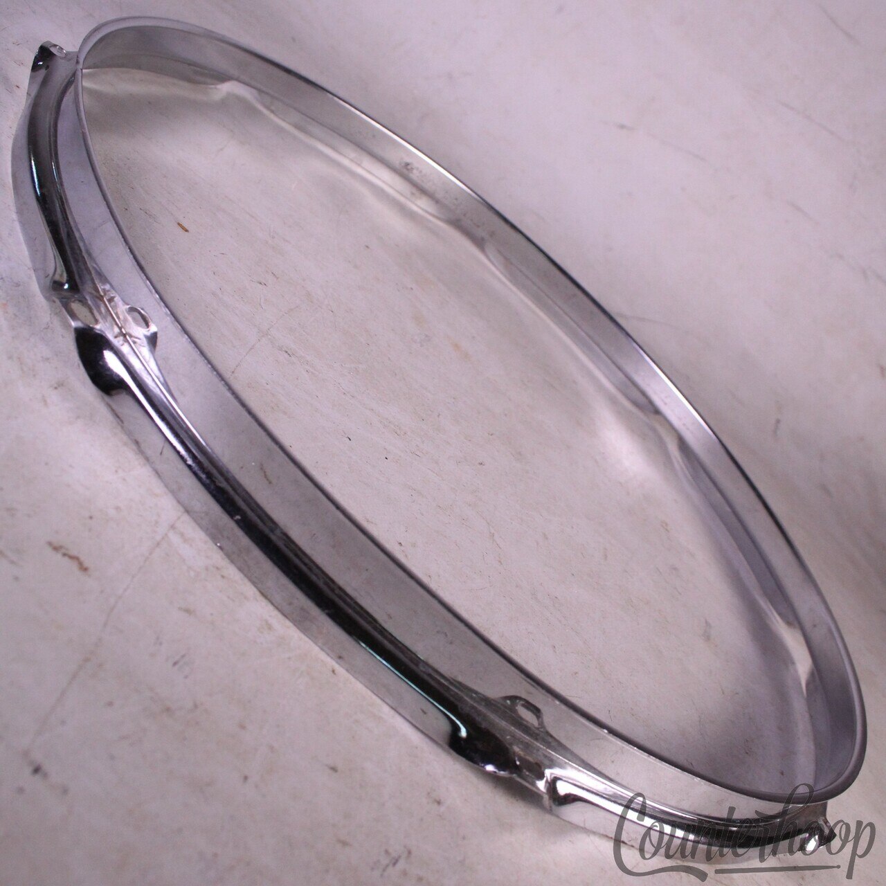 Ludwig 15" 8-Lug Snare/Tom Drum Batter Rim/Hoop Steel COS Vintage 60s Marching* — main photograph