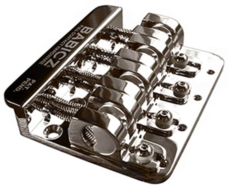 Babicz Full Contact Hardware ORIGINAL SERIES FCH4 BASS BRIDGE, 4 String Top Load, chrome image 1