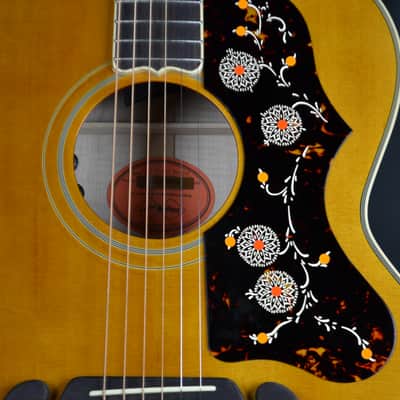 Epiphone Inspired by Gibson 1957 SJ-200 Reissue with Hard Shell Case - Antique Natural image 3
