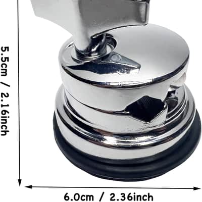 3pcs Floor Tom Drum Leg Bracket Mount, Drum Holder Base Plate Rack Clamp, Tom Drum Holder Bracket Alloy Base for Tom Drum Musical Instrument Accessory image 2