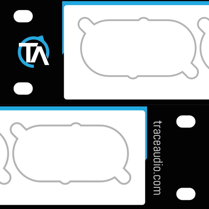 Blank Patch Bay Labels Compatible with ART P16 XLR Bays by Trace Audio image 1
