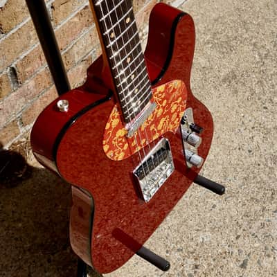 Fender Limited Edition Raphael Saadiq Telecaster Rosewood Fingerboard Dark Metallic Red image 4