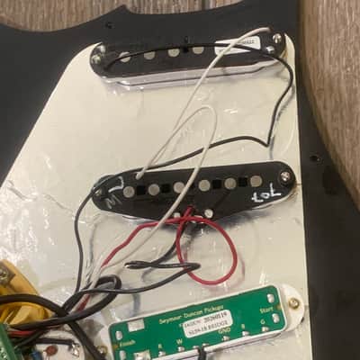Loaded Black Pickguard with Seymour Duncan and Fender Pickups image 4