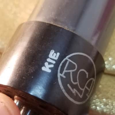 RCA Perfect 0% Tight Matched Pair (2) VT-107A tNOS AT1000 TESTED Vacuum Tubes greyglass military WWII black plate SC 189A Beam Power 6V6 1941-1945 image 7