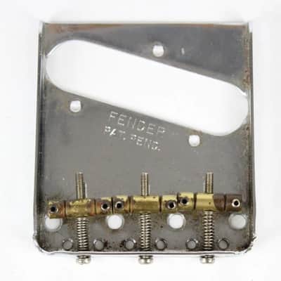 1980s Vintage Fender Telecaster AVRI 1960s Reissue BRIDGE USA American ~RELIC~ w/Original Screws image 1
