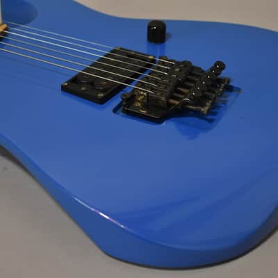 c. 1987 BC Rich USA Gunslinger Sky Blue Metallic Flip-Flop Finish w/HSC image 12