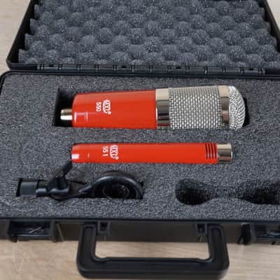 MXL 550/551R Ensemble Condenser Mic Recording Kit Red/Chrome w/ Case image 2