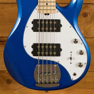 Sterling RAY5HH SUB Series StingRay 5 HH Bass - Cobra Blue image 9