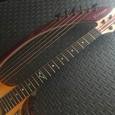 Extraordinary Near Mint Virtuoso Custom Telesis Bespoke 20 String Electro-Acoustic Harp Guitar image 12