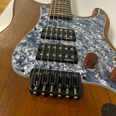 Custom, hot rodded, Walnut body, strat style guitar image 10