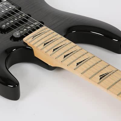 Kramer Striker 211 Super Strat SSH Hardtail Trans Black FlameTop