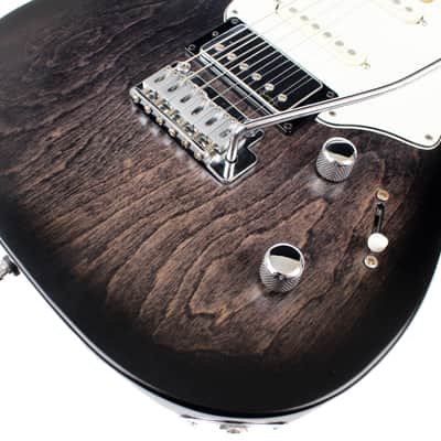 Godin Session SG MN Electric Guitar in Blackburst image 11