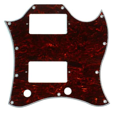(F39) SG standard Style Full Face Guitar Pick Guard ,4ply Tortoise Dark