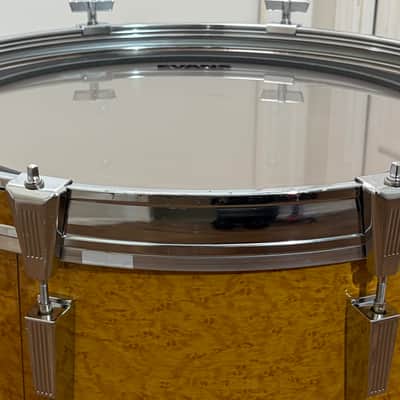 Tama (MIJ) 20”x16” Rockstar RM 1990’s - Amber Gravure (Faux Birdseye Maple) Wrap image 7