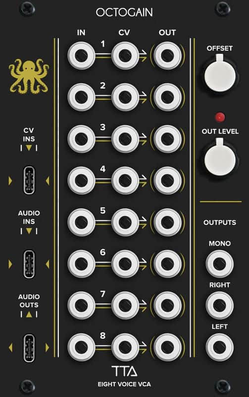 Tiptop Audio Octogain 8-voice Polyphonic VCA Eurorack Module image 1
