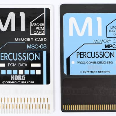 KORG M1 M1R Original PCM Memory Cards MPC-08 + MSC-08 PERCUSSION / + 1J GEWÄHR✅ image 2