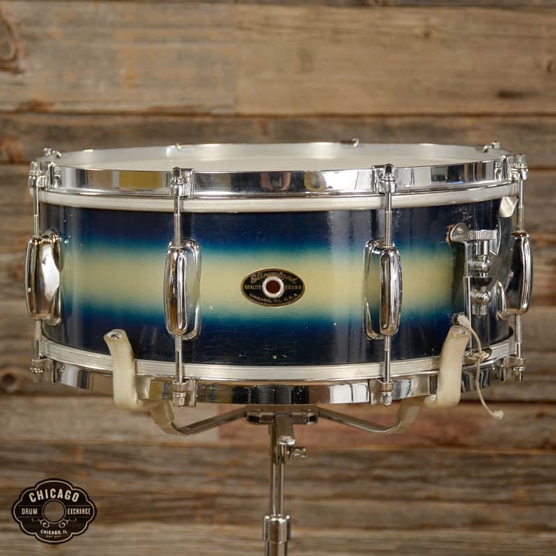 Slingerland 5.5x14 Student Model Snare Drum Blue/Gold Duco 1960 image 1