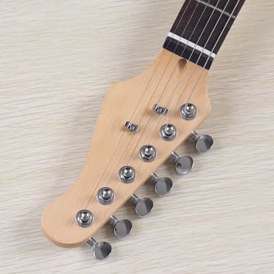 Custom Sparkle Purple HH Electric Guitar, Basswood Body, Maple Neck image 7