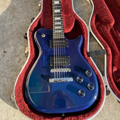 Carvin SC90 Single Cut, Neck Through 90s - Transparent Blue Gloss image 2