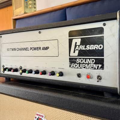 Carlsboro 60 twin power amp c 1970 original vintage arbiter partridge hiwatt UK England tube amplifier image 3