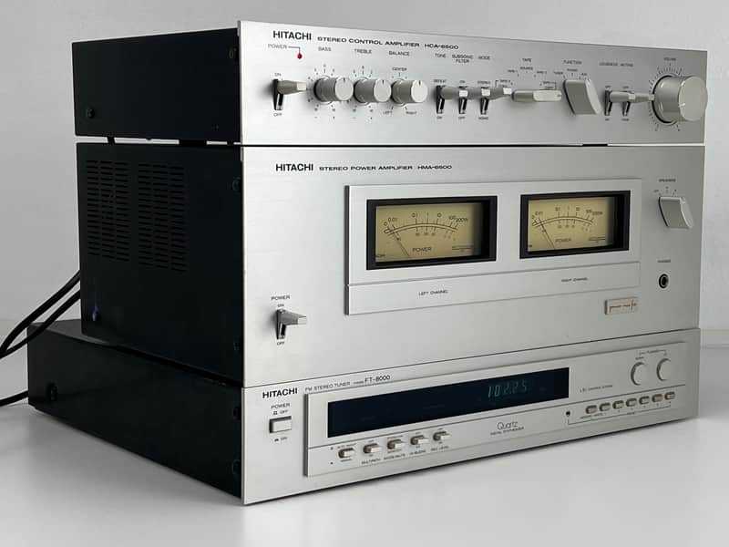 Hitachi HCA-6500 Pre Amplifier - HMA-6500 Power Amplifier - FT-8000 Tuner image 1