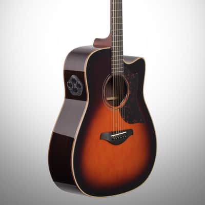 Yamaha A3R Acoustic-Electric Guitar (with Hard Bag), Tobacco Brown Sunburst image 5